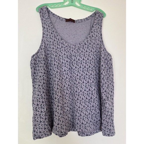 Wrap London Violet Linen Jersey Knit Camisole Tank Top Print UK 12 - Picture 10 of 12